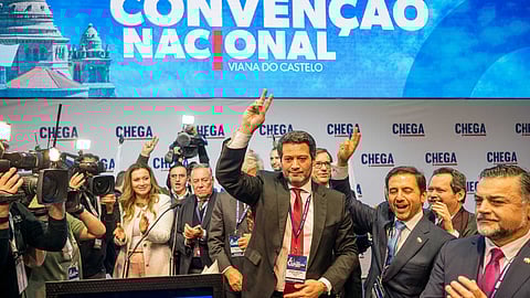 André Ventura na Convenção do Chega.