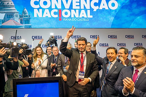 André Ventura na Convenção do Chega.