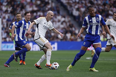 Jogo entre lendas do FC Porto e do Real Madrid.