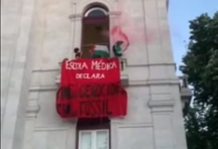Estudantes ocupam NOVA Medical School em Lisboa e exigem fim da guerra