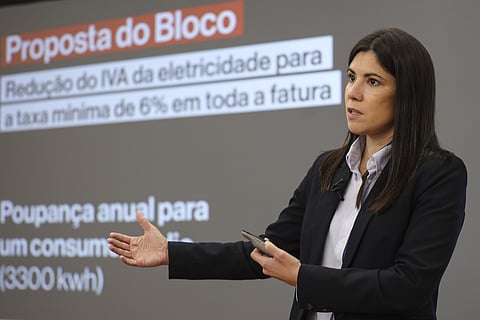 Mariana Mortágua, coordenadora do Bloco de Esquerda. MIGUEL A. LOPES/LUSA