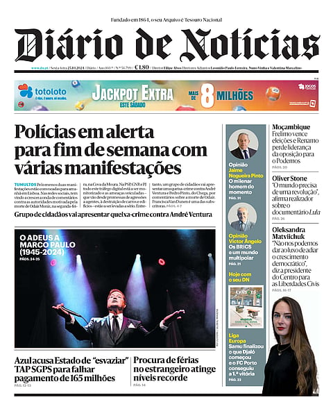 Os títulos do DN desta sexta-feira