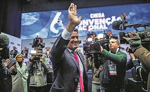 Líder do Chega foi reeleito com 98,9% dos votos e deixou várias promessas aos apoiantes.