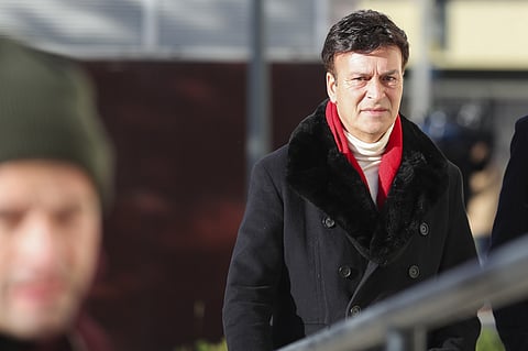 O cantor Tony Carreira à chegada ao tribunal. PAULO CUNHA/LUSA