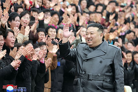 O líder da Coreia do Norte, fotografado a 8 de dezembro, quando participou na Convenção das Mães, em Pyongyang.