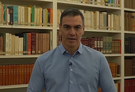 Mensagem de Sánchez.