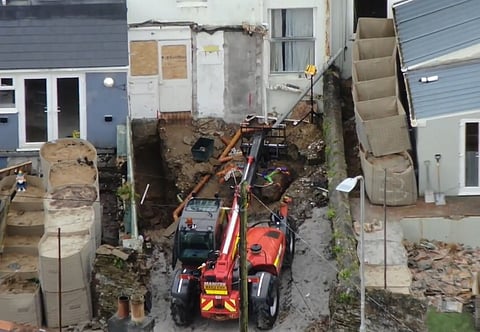 A bomba foi removida de um quintal em Plymouth.