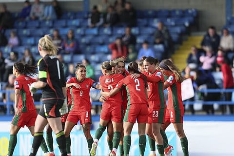 Portugal vence Irlanda do Norte e está nos play-offs do Europeu feminino de 2025