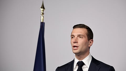 O francês Jordan Bardella, líder do Reagrupamento Nacional, vai ser o presidente do Patriotas pela Europa
