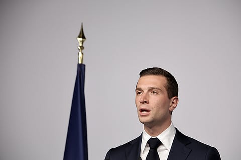 O francês Jordan Bardella, líder da União Nacional, vai ser o presidente do Patriotas pela Europa