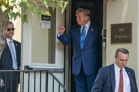 Donald Trump voltou ao Capitólio