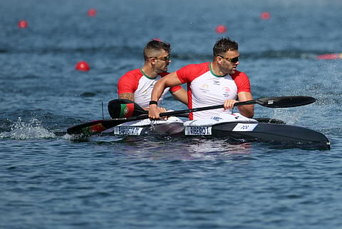 "Tristes" por não chegarem às medalhas, João Ribeiro e Messias Baptista conseguem diploma olímpico em K2 500 metros