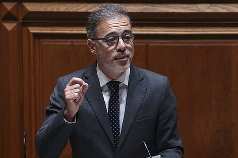 Pedro Duarte, ministro dos Assuntos Parlamentares, marcou presença no debate, em que Miranda Sarmento não esteve.