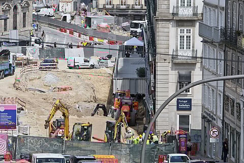 Obras da nova Linha Rosa que vai ligar a estação de São Bento à Casa da Música