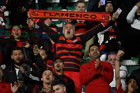 O Flamengo tinha  10,8 milhões de seguidores na rede X (antigo Twitter). Foto: 
Foto: Aizar Raldes/AFP