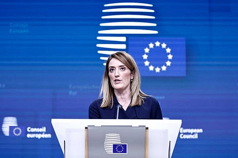 Roberta Metsola reeleita presidente do Parlamento Europeu até janeiro de 2027