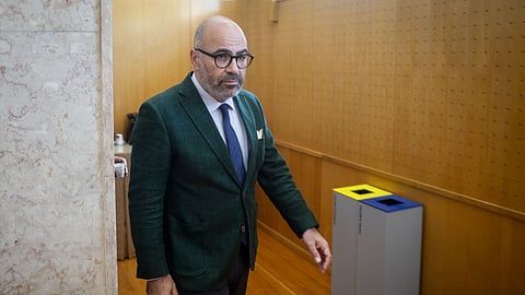 Miguel Pinto Luz, ministro das Infraestruturas e Habitação. 