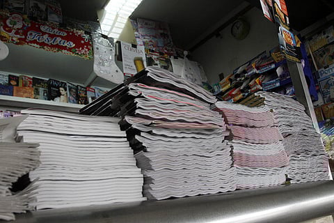 Banca de jornais e de revistas