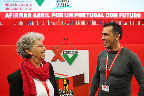 Isabel Camarinha e Tiago Oliveira