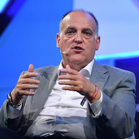 Javier Tebas, presidente de La Liga. Foto: Piaras Ó Mídheach / Web Summit via Sportsfile