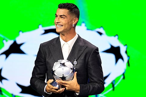 Cristiano Ronaldo, jogador do AL-Nassr, é a estrela da Saudi Pro League. 

Foto: Valery Hache/AFP