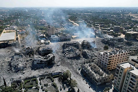 Vista aérea de Gaza