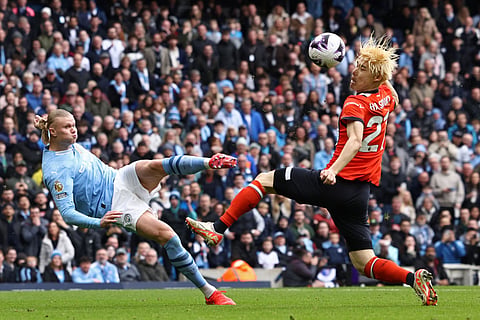 Manchester City  e Luton Town.  FOTO: Darren Staples/AFP