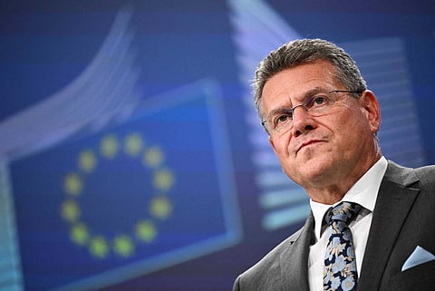 Maros Sefcovic, o vice-presidente da Comissão Europeia responsável pelo Pacto Económico