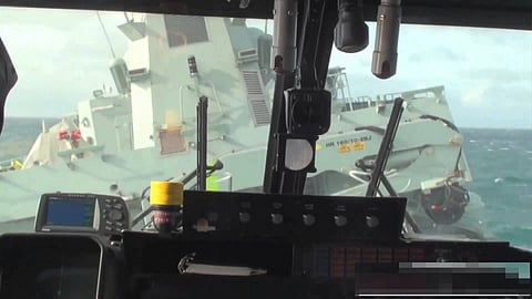 De gelar as veias: aterragem de um helicóptero numa tempestade no mar