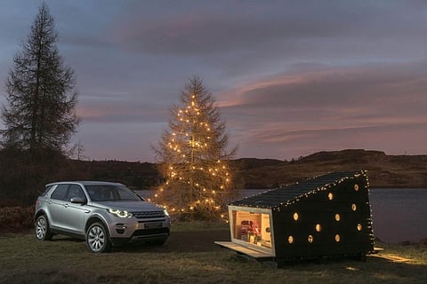 Land Rover cria tenda para o Pai Natal