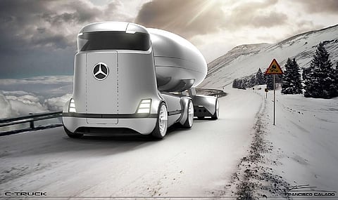 Mercedes-Benz E-truck: Português imagina camião do futuro