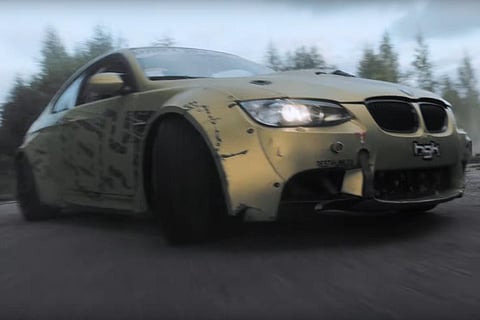 Antiga base soviética transformada em pista de drift