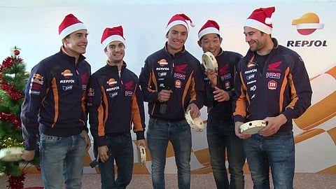 As boas festas da equipa Honda