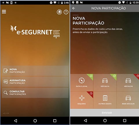 Já pode preencher a declaração amigável de acidente no seu smartphone
