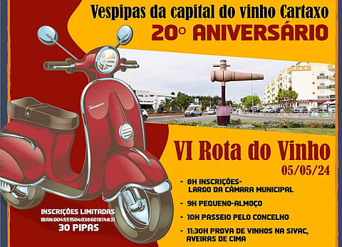 Encontro Nacional de Vespas no Cartaxo, a Capital do Vinho