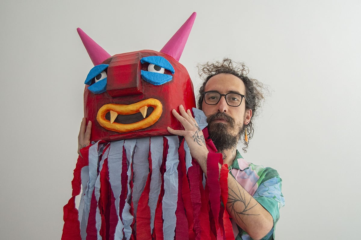 Brazilian artist Jefferson Rib opens exhibition inspired by Rio's carnival in Porto