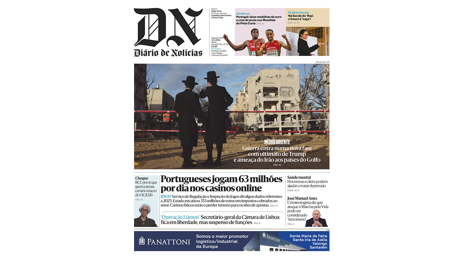 Read this Monday's DN, March 23