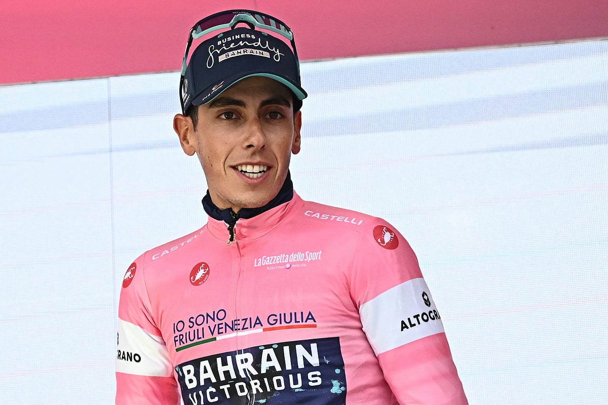 "It is perfect to have the pink jersey and stay for two more years", Afonso Eulálio announces contract renewal with Bahrain