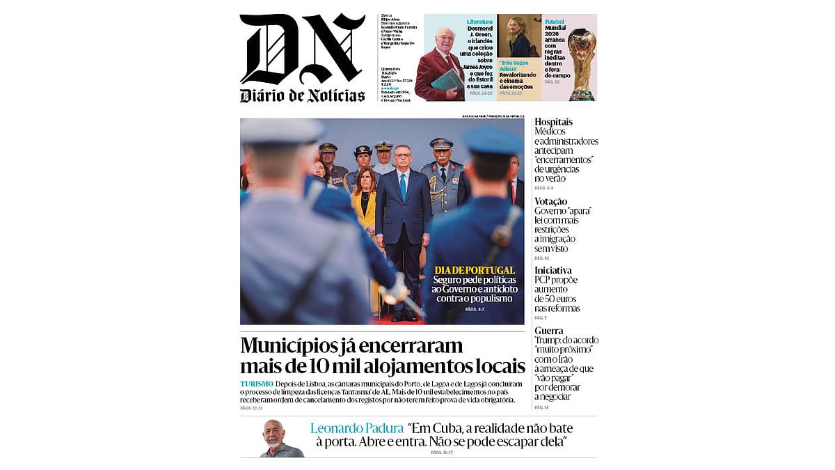 Leia aqui o DN desta quinta-feira, 11 de junho