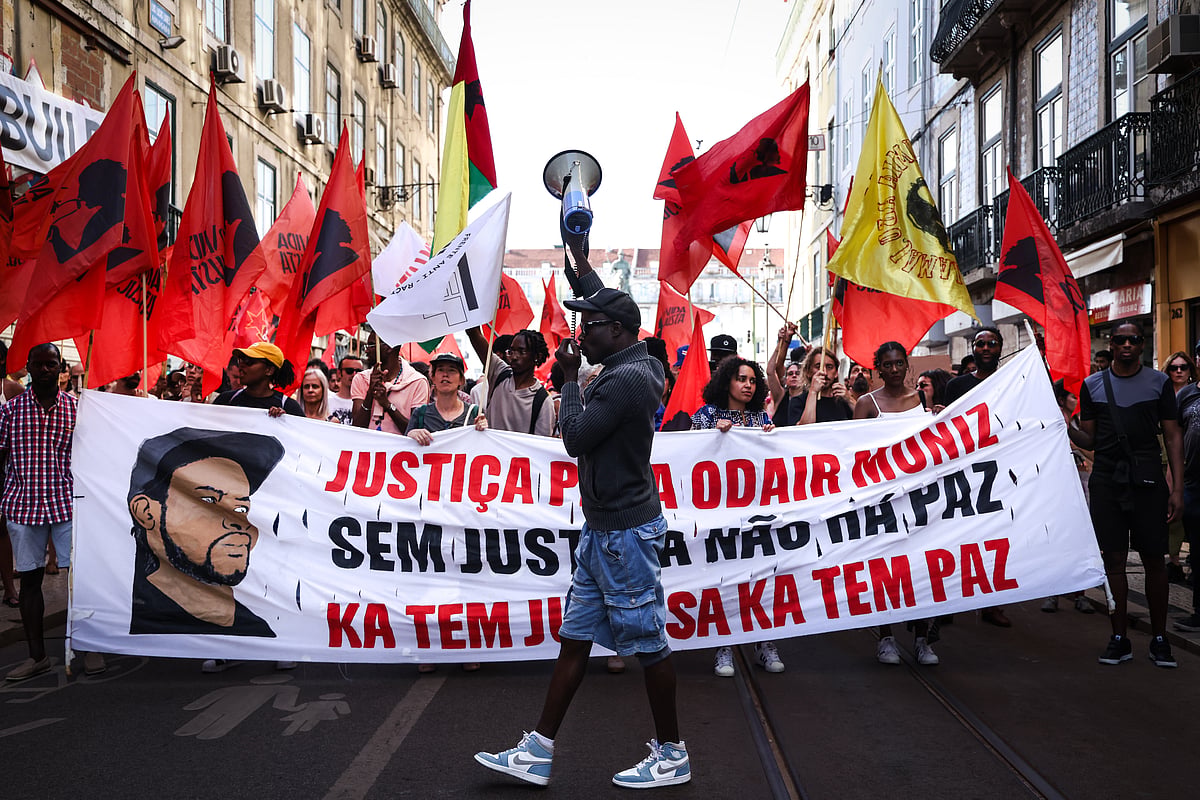 Hundreds demonstrate in Lisbon to protest against the sentence of the police officer who killed Odair Moniz