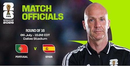 Anthony Taylor é o árbitro escolhido para o Portugal-Espanha