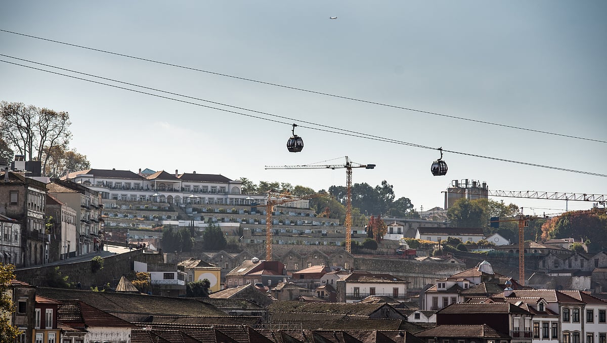 Gaia terá teleférico público entre Canidelo e a estação de metro da Arrábida