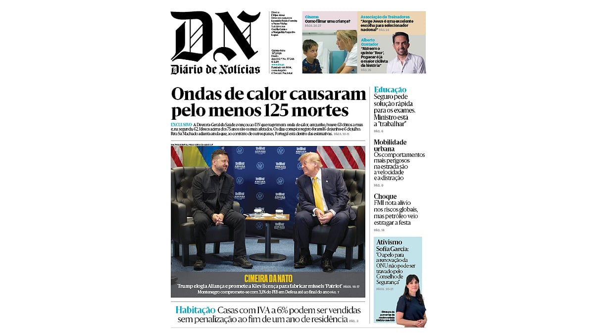 Leia aqui o DN desta quinta-feira, 9 de julho