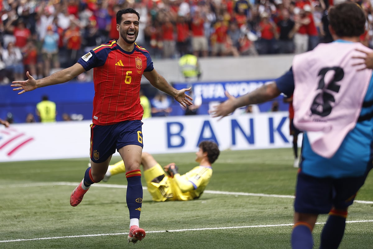Espanha nas meias-finais do Mundial 2026 ao vencer Bélgica como novo golo de Merino