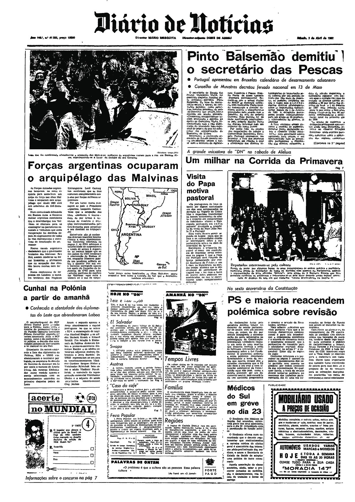 Malvinas/Falklands: do "quem não salta é um inglês" ao "um jogo de futebol é melhor do que uma guerra"
