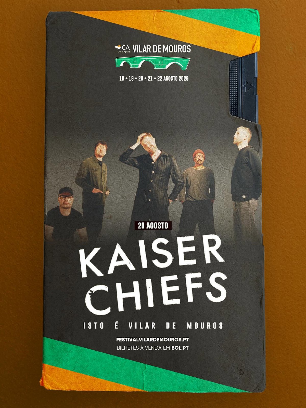 Depois do Rock in Rio, Kaiser Chiefs sobem ao palco do CA Vilar de Mouros