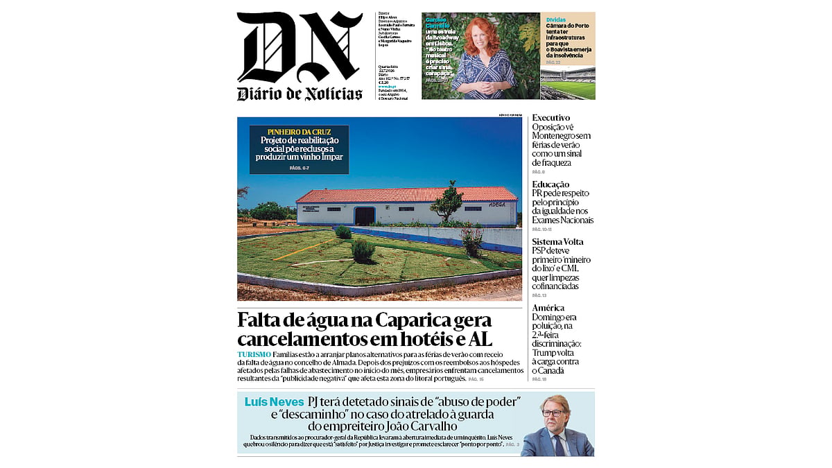 Leia aqui o DN desta quarta-feira, 22 de julho