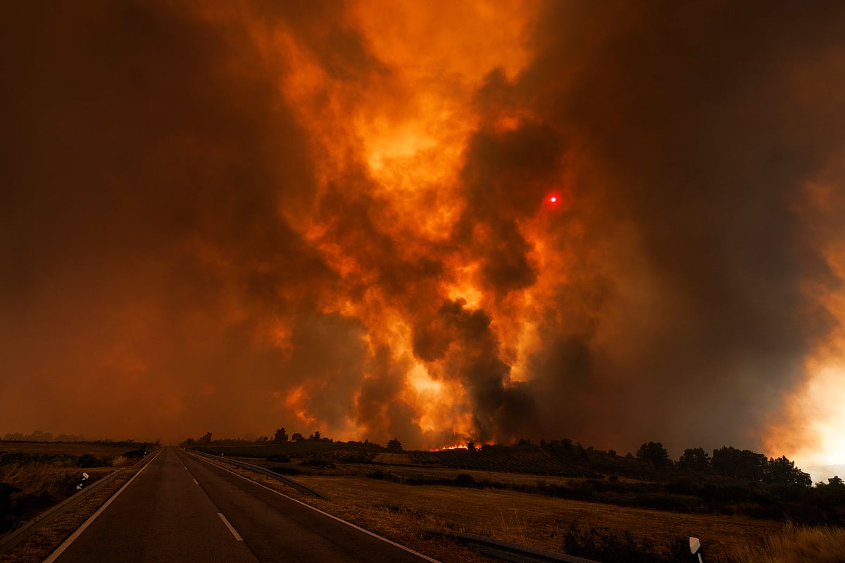 Residents of São Pedro Velho and Ervideira villages in Mirandela evacuated due to fire