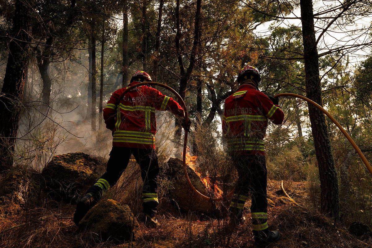 See footage of the firefighting efforts in the North of the country. More than 900 personnel on the ground