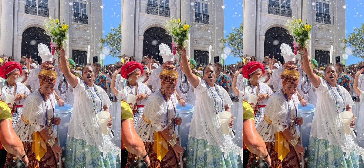 Santo Antônio washing ceremony brings together faith, music, and Bahian tradition in Lisbon